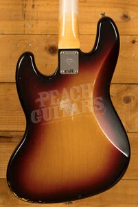 Fender Custom Shop 62 Jazz Bass - Relic 3-Tone Sunburst