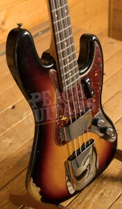 Fender Custom Shop 62 Jazz Bass - Relic 3-Tone Sunburst