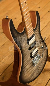 Suhr Modern Satin Flame - Charcoal Burst