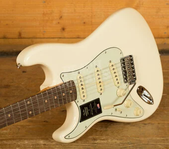 Fender American Vintage II 1961 Stratocaster Left-Handed - Rosewood - Olympic White