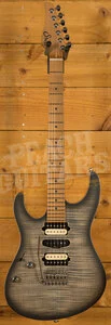 Suhr Modern Satin Flame - Charcoal Burst Left Handed