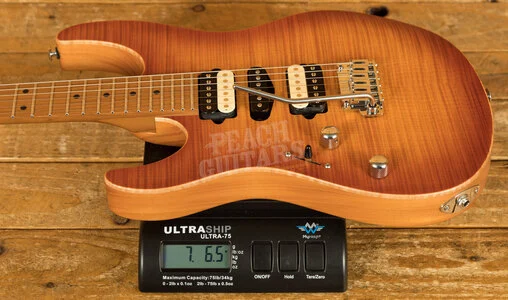 Suhr Modern Satin Flame - Honey Burst Left Handed