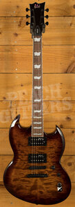 ESP LTD Viper-256 | Dark Brown Sunburst *B-Stock*