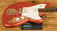 Novo Select Serus J | Candy Apple Red - Parchment Pickguard