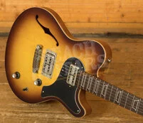 Nik Huber Surfmeister | 2-Tone Sunburst w/Sterling Silver Crown Ring Inlays