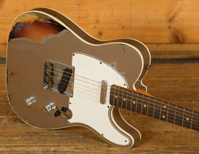 Fender Custom Shop '62 Tele Custom Heavy Relic Shoreline Gold over 3TSB