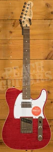 Squier Affinity Series Telecaster FMT SH Laurel Crimson Red Transparent