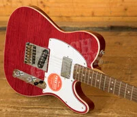 Squier Affinity Series Telecaster FMT SH Laurel Crimson Red Transparent