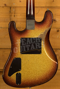 Castedosa Custom Guitar | Conchers Baritone w/Fuzz - 3 Tone Sunburst Sparkle