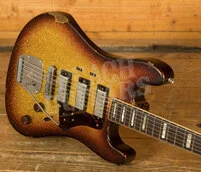 Castedosa Conchers Baritone w/Fuzz | Aged 3-Tone Sunburst Sparkle - Rosewood