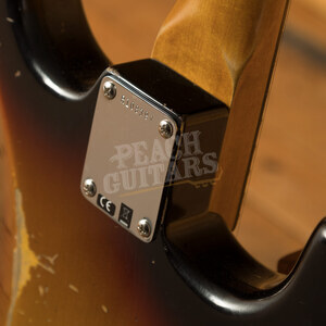 Fender Custom Shop '61 Strat Relic/CC Hardware 3 Tone Sunburst Left Handed