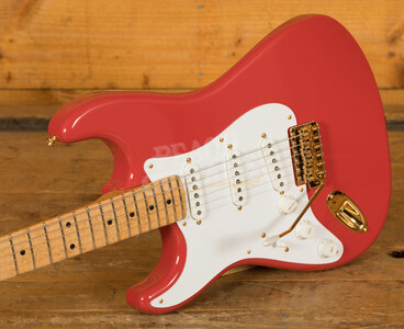Fender Custom Shop '57 Strat NOS Birds Eye Maple Neck Fiesta Red Left Handed