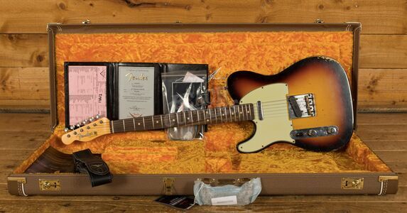 Fender Custom Shop '60 Tele Relic 3 Tone Sunburst Left Handed
