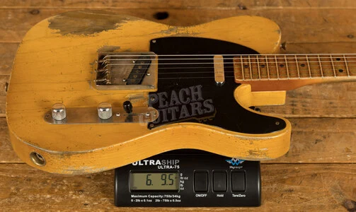 Fender Custom Shop Masterbuilt Dale Wilson 54 Tele - Heavy Relic Smoked Nocaster Blonde