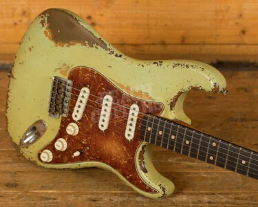 Fender Custom Shop Masterbuilt Dale Wilson 60s Strat - Heavy Relic Surf Green/Choc 3-Tone Sunburst