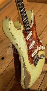 Fender Custom Shop Masterbuilt Dale Wilson 60s Strat - Heavy Relic Surf Green/Choc 3-Tone Sunburst