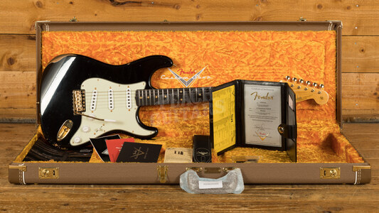 Fender Custom Shop '61 Strat Relic/CC Hardware Black