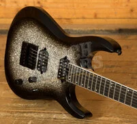 Jackson Pro Plus Series DK Modern EVTN6 Ebony Silver Sparkle