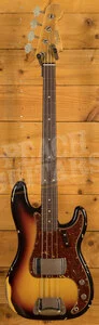Fender Custom Shop 64 Precision Bass - Relic Bleached 3-Tone Sunburst