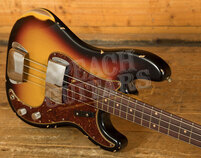 Fender Custom Shop 64 Precision Bass | Relic Bleached 3-Tone Sunburst