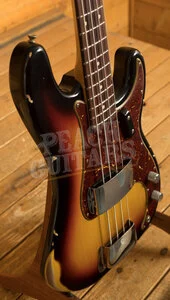 Fender Custom Shop 64 Precision Bass - Relic Bleached 3-Tone Sunburst