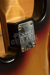 Fender Custom Shop 64 Precision Bass - Relic Bleached 3-Tone Sunburst