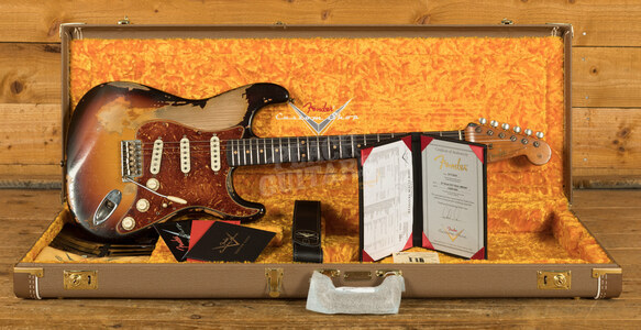 Fender Custom Shop MB Dale Wilson '61 Strat Heavy Relic 3 Tone Sunburst