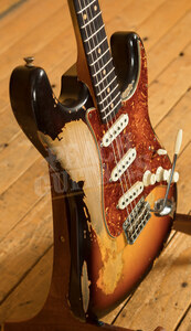 Fender Custom Shop MB Dale Wilson '61 Strat Heavy Relic 3 Tone Sunburst