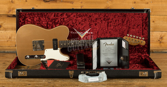 Fender Custom Shop LTD P90 Mahogany Tele Journeyman Relic Aged Firemist Gold