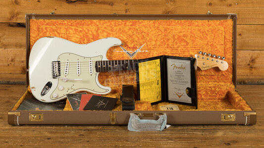 Fender Custom Shop '61 Strat Relic/CC Hardware Olympic White