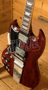 Gibson Custom 1964 SG Standard Reissue w/Maestro | Cherry Red VOS *Left-Handed*