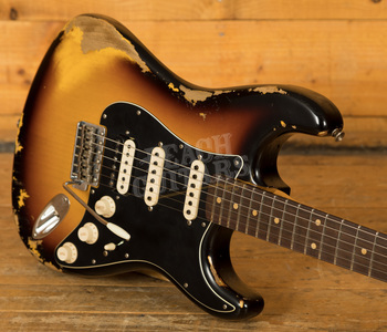 Fender Custom Shop '60 Strat HSS Heavy Relic Rosewood 3 Tone Sunburst