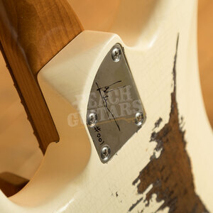 Hemstock Guitars Modern No.3 | Roasted Maple w/Rosewood - Olympic White