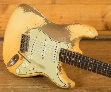 Fender Custom Shop '61 Strat Relic Aged Vintage White Dale Wilson
