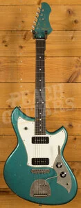Novo Nucleus Serus J | Ocean Turquoise - Parchment Pickguard