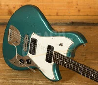 Novo Nucleus Serus J | Ocean Turquoise - Parchment Pickguard