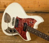 Novo Nucleus Serus J | Olympic White - Tortoise Shell Pickguard