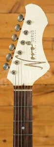 Novo Nucleus Serus J | Olympic White - Tortoise Shell Pickguard