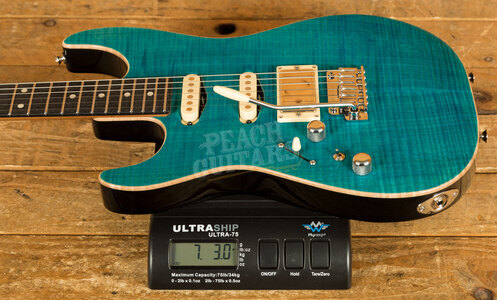 Tom Anderson Drop Top Left Handed | Bora Bora Blue Gloss w/ Binding