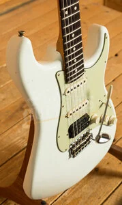 Fender Custom Shop 61 HSS Strat - Journeyman Relic Olympic White