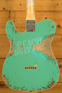 Fender Custom Shop Limited '60 Tele Custom Heavy Relic Aged Sea Foam Green over 3TSB