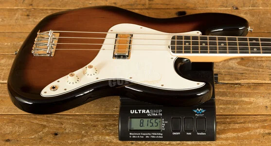 Fender Gold Foil Jazz Bass - Ebony - 2-Colour Sunburst