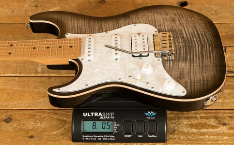 Suhr Standard Plus Trans Charcoal Burst Maple - Left Handed
