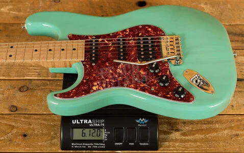 Suhr Limited Edition Classic S Paulownia Trans Seafoam Green HSS - Left Handed