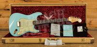 Fender Custom Shop Ltd 59 Hardtail Stratocaster Faded Aged Daphne Blue w/CC Gold Hardware