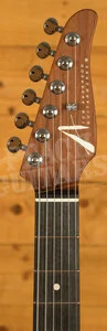 Tom Anderson Top T Shorty | Abalone to Deep Ocean Blue Burst w/Binding & Case