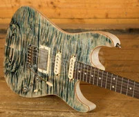 Tom Anderson Drop Top Shorty | Natural Arctic Blue with Binding & Case