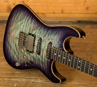 Tom Anderson Drop Top | Natural Bora to Purple Burst Gloss w/ Binding