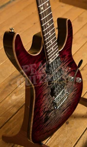 Tom Anderson Angel | Natural Black To T-Red burst w/ Binding