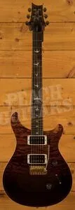 PRS Wood Library Custom 24 Fire Red to Grey Black Fade Roasted Maple/Ziricote